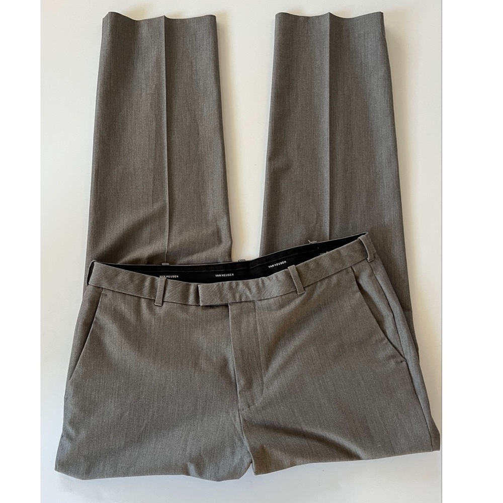 Van Heusen Flex Men’s Gray Dress Pants Straight 34 X 32